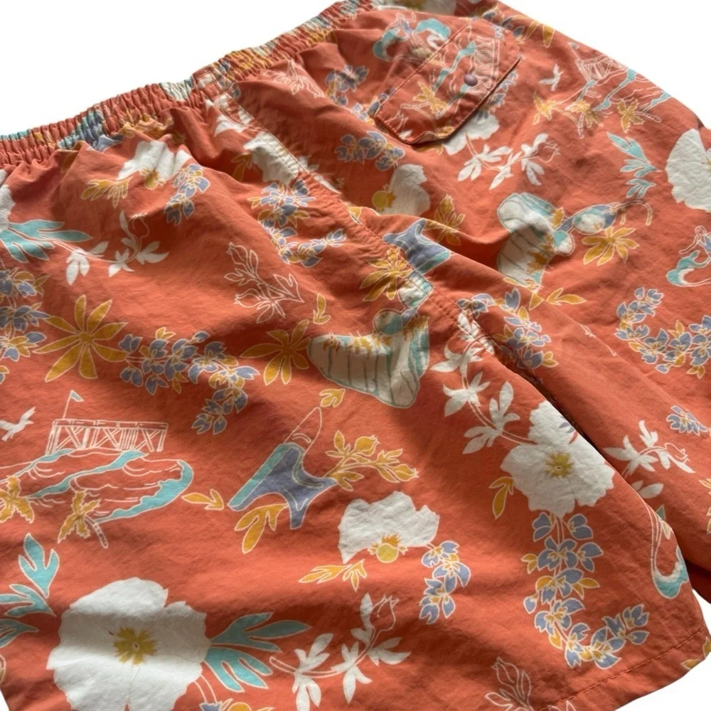 Patagonia Tropical Surf Orange Men’s Volleyball Swim Trunks 5